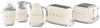 SMEG Tostadora 4x4 50`Style  TSF03CREU Crema Brillo