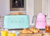 SMEG Tostadora 4x2 50`Style TSF02BLEU Negro Brillo