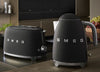 SMEG Tostadora 2x2 50`Style  TSF01BLMEU Negro Mate