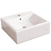 Fossil Natura Dama Lavabo Sobre Encimera 355 Blanco Brillo