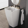 Fossil Natura Finn Lavabo con Pedestal 2593 Blanco Mate