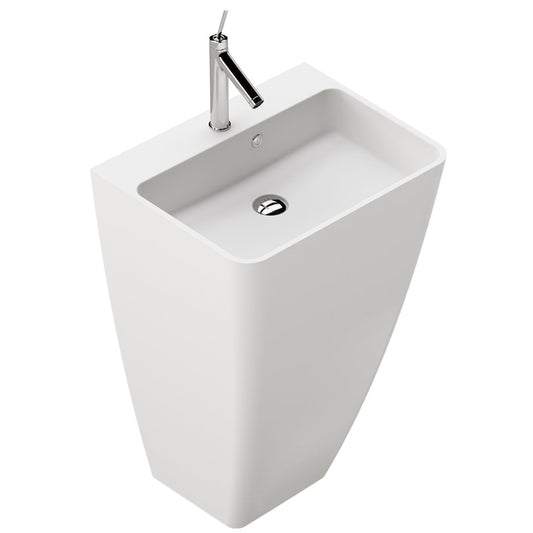 Fossil Natura Finn Lavabo con Pedestal 2593 Blanco Mate