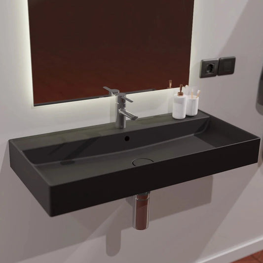 Fossil Natura Dukan Lavabo Suspendido 3626 Negro Mate