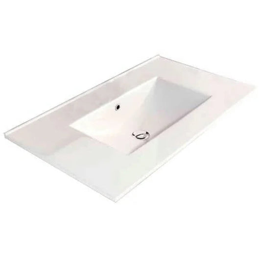 Fossil Natura Qoor Lavabo Sobre Mueble 167 Blanco Brillo