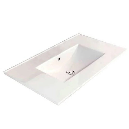 Fossil Natura Qoor Lavabo Sobre Mueble 171 Blanco Brillo