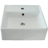 Fossil Natura Square Lavabo Sobre Encimera 186 Blanco Brillo