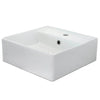 Fossil Natura Square Lavabo Sobre Encimera 186 Blanco Brillo