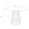 MESA COMEDOR NINA 120 BLANCO 5070 de Casa Thai