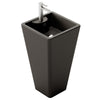 Fossil Natura Florencia Lavabo con Pedestal 1622 Negro Mate