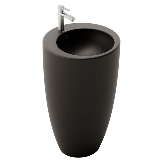 Fossil Natura Bolonia Lavabo con Pedestal 1647 Negro Mate