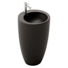 Fossil Natura Bolonia Lavabo con Pedestal 1647 Negro Mate